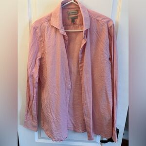 Le Château Orange Textured Button-Up Shirt